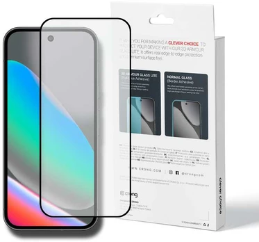 Crong 3D Armour Glass Lite - Full Glue Tempered Glass for Google Pixel 9 / 10