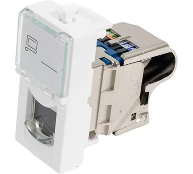 RJ45 lizdas LK-FP176B-S-C6A (Cat6A, STP, 22.5x45mm)