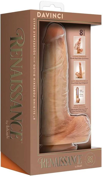 Realistinis vibratorius Blush Renaissance Davinci Silikoninis (14 cm)