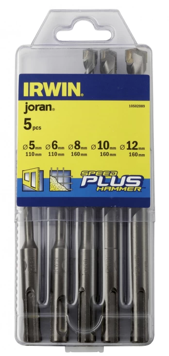 IRWIN 10502089, Rotary hammer, Drill bit set, SDS-plus shank, 5 pc(s)