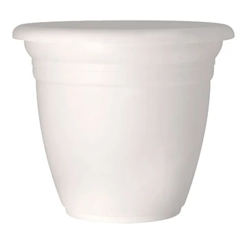 Gėlių vazonas Domoletti TE000050-110, plastikinis, Ø 50 cm, baltas