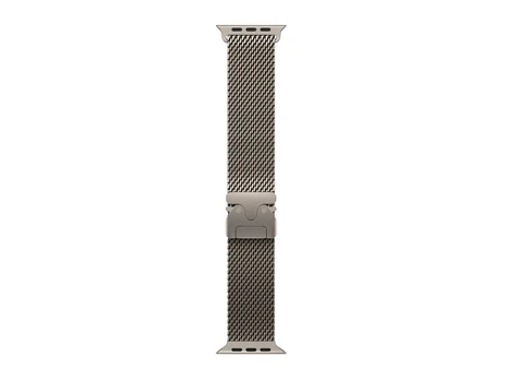 APPLE 49mm Natural Titanium Milanese Loop - Large | Apple