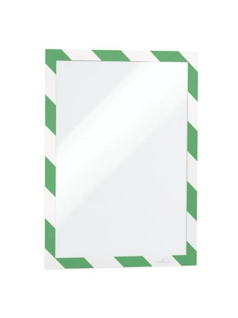 Nuotraukų rėmelis Durable Patvarus lipnus rėmas DURAFRAME SECURITY žalias-balta A4, 2 vnt (DUR941)