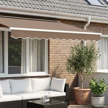 Markizės pakraščio pakeitimas Taupe 4,5 m Poliesteris