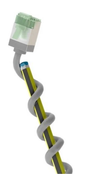 Goobay 74343 Ultra-Flexible CAT 8.1 Patch Cable, Slim, U/FTP, 0.15 m, Grey