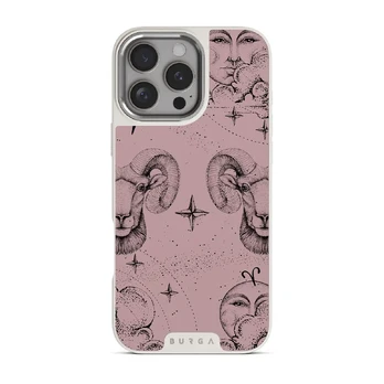 Aries - iPhone 16 Pro Case, Elite Light (MagSafe) / Silver / Pink