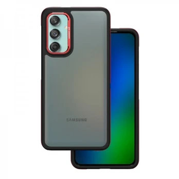 Dėklas Crystal Juodas case for Samsung Galaxy M55 5G red