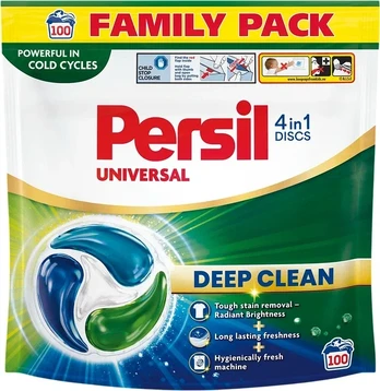 Skalbimo kapsulės PERSIL DISCS Universal, 100 vnt