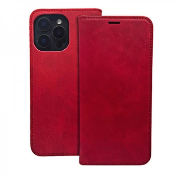 Dėklas Telforceone Smart Suede case for Samsung Galaxy S25 Ultra red