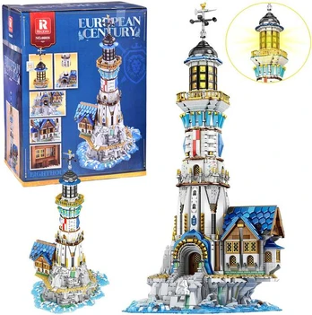 Reobrix Licensed Building Blocks Medieval Lighthouse 2966pcs ZA5805