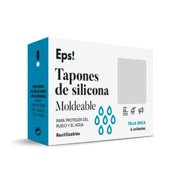 Eps formuojami silikoniniai ausų kištukai, 6 vnt