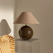 Globen Lighting stalo lempa Iris 45, ruda, tekstilė, 45 cm