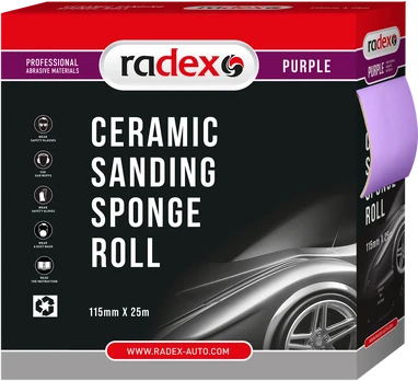 RADEX Ceramic sponge roll 114mm x 25m P400