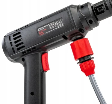Akumuliatorinė aukšto slėgio plovykla RED TECHNIC RTMC0149 | 21V, 60 Bar, 2 akumuliatoriai