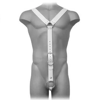 LEATHER BODY - HARNESS MEN Baltas
