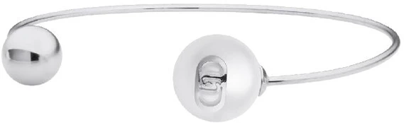 Liu Jo Open solid steel bracelet with pearl LJ3013