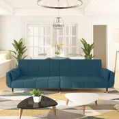 Sofa-lova vidaXL, mėlyna kaina
