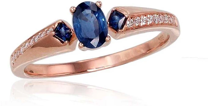 Auksinis žiedas su deimantais moterims Diamond Sky „Misa II“