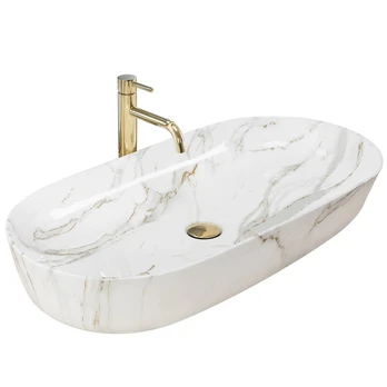 Praustuvas Rea Cleo 81, keramika, 41 cm x 81 cm x 13.5 cm