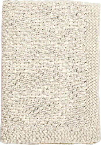 Ooh Noo - Bubbles Baby Blanket - Sand - 75x95 cm