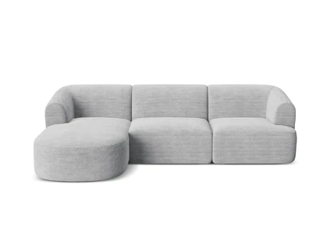 Modular Left Corner Sofa, "Campi", 4 Seats, 256x156x70 Made in Europe