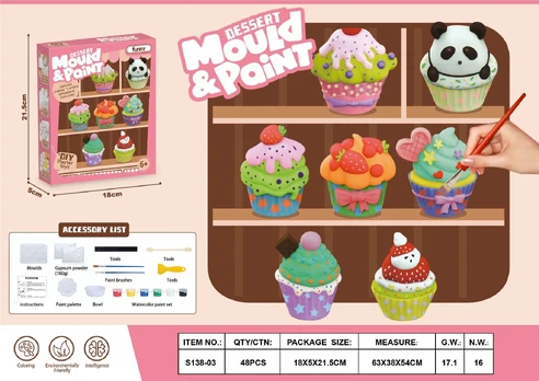 MOULD & PAINT kūrybinis rinkinys Dessert, 2411K0729