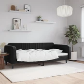 Lova Sofa, juodos spalvos, 90x200cm, aksomas kaina