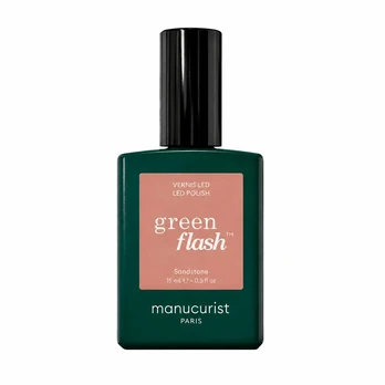 MANUCURIST_ Žalias nagų lakas, smėlio spalvos, 15 ml