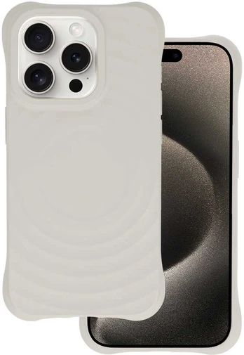 Tel Protect Wave Magsafe dėklas skirtas Apple iPhone 12 Pro Max pilkos spalvos
