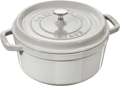 Puodas żeliwny apvalus Staub - 2.2 ltr, Balta trufla kaina