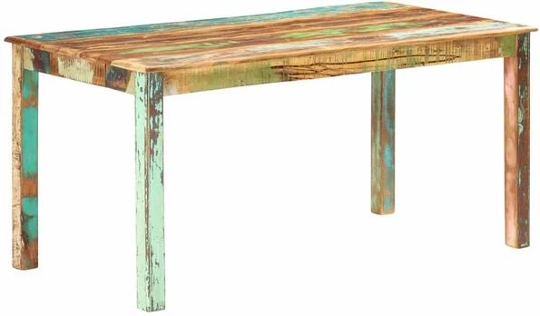 Valgomojo stalas, 160x80x76cm, perdirbtos medienos masyvas