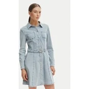 Morgan Džinsinė suknelė 261-RODEX Žydra Slim Fit