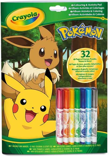 CRAYOLA POKEMON Spalvų ir veiklos rinkinys