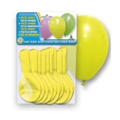 Balionas ovalūs Pastel Opaque, geltonas, 12 vnt. kaina