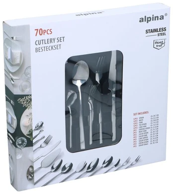 Alpina stalo įrankių rinkinys, 70 vnt