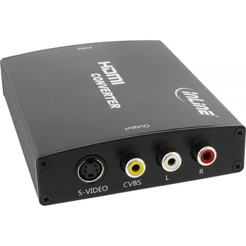 Adapteris AV InLine HDMI - S-Video - RCA (Chinch) juoda (65006)