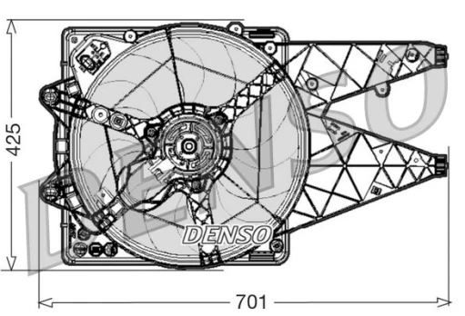 Ventiliatorius, radiatoriaus DENSO DER01030
