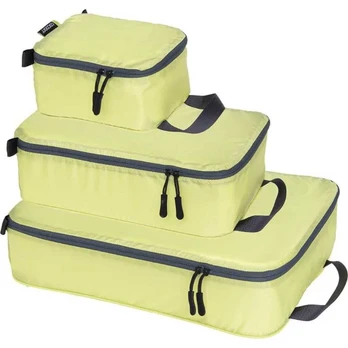 Daiktų pakavimo rinkinys COCOON Packing Cube Light-Descrete Set 12,8L - Birch - Sunny Lime