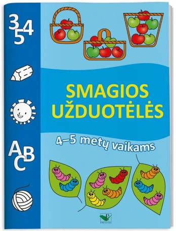 KNYGA Smagios užduotėlės 4-5 metų vaikams