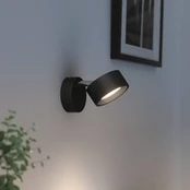 "Philips Bracia" LED lubinis prožektorius su viena liepsna, juodas