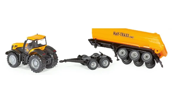 Sunkioji technika Siku JCB With Dolly And Tipping Trailer 1858, geltona