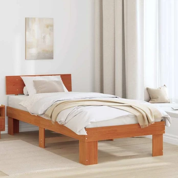 Lovos rėmas Vaško ruda 75 x 190 cm Kietos pušies mediena
