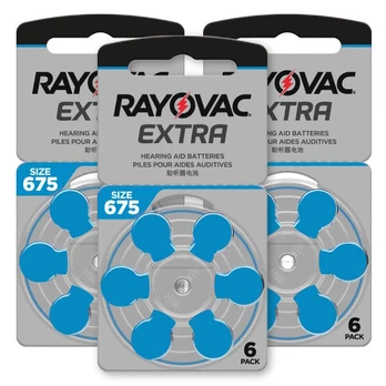 Rayovac Extra Advanced 675 (PR44) elementai klausos aparatams, 18 vnt.