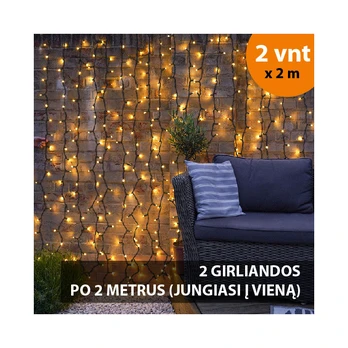 Led lemputės girlianda PROLED IP67 4x2 m