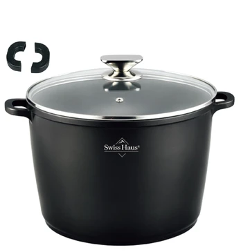 Puodas Swiss Haus Basel Premium, Ø24 cm, 7 l, juoda sp.
