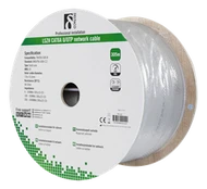 Kabelis DELTACO UTP, 305m, CAT6a, pilkas / TP-55