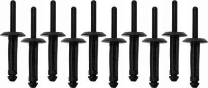Plastikinės kniedės 6.6x17.2mm, 10 vnt.