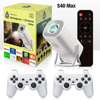 S40 Max 4K žaidimų projektorius (Android, belaidis) – 2in1
