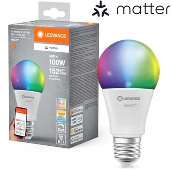 LEDVANCE SMART+ MATTER Multicolor Classic A100 14W - E27 Smart bulb
