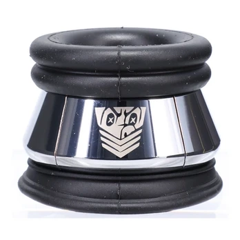 Doc Johnson Oxballs Full Metal Jacket Juodas - Anatomical Silicone Ring System
